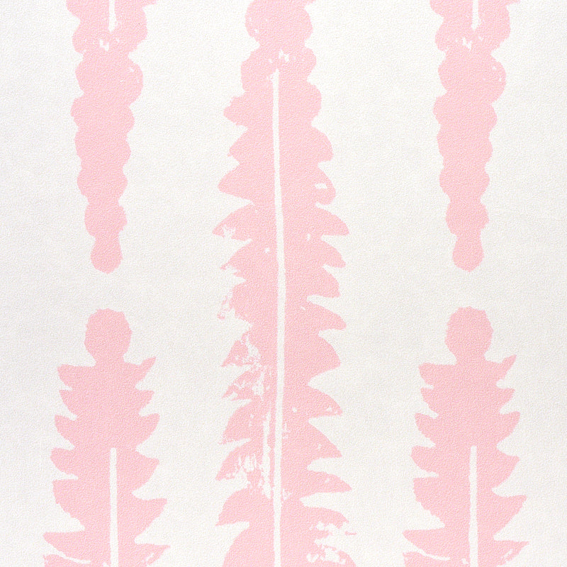Fern Pink by Molly Mahon Graphic Botanical Wallpaper – Schumacher 5011110