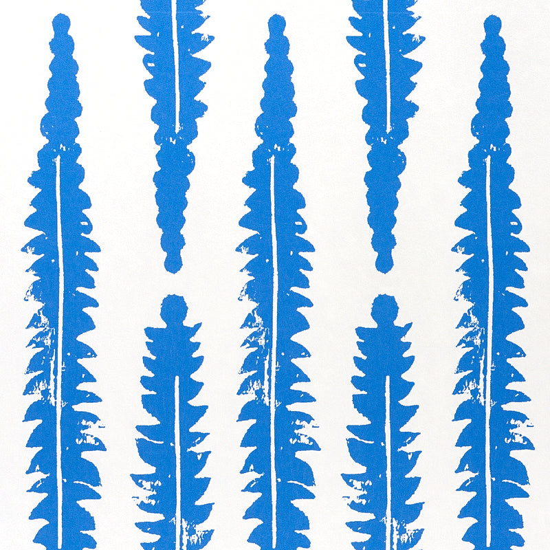 Fern Blue by Molly Mahon Botanical Wallpaper – Schumacher 5011113