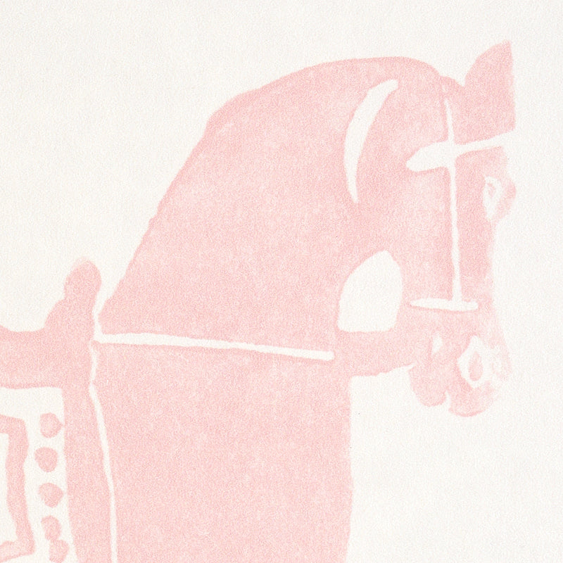 Marwari Horse Pink by Molly Mahon Whimsical Horse Wallpaper – Schumacher 5011132
