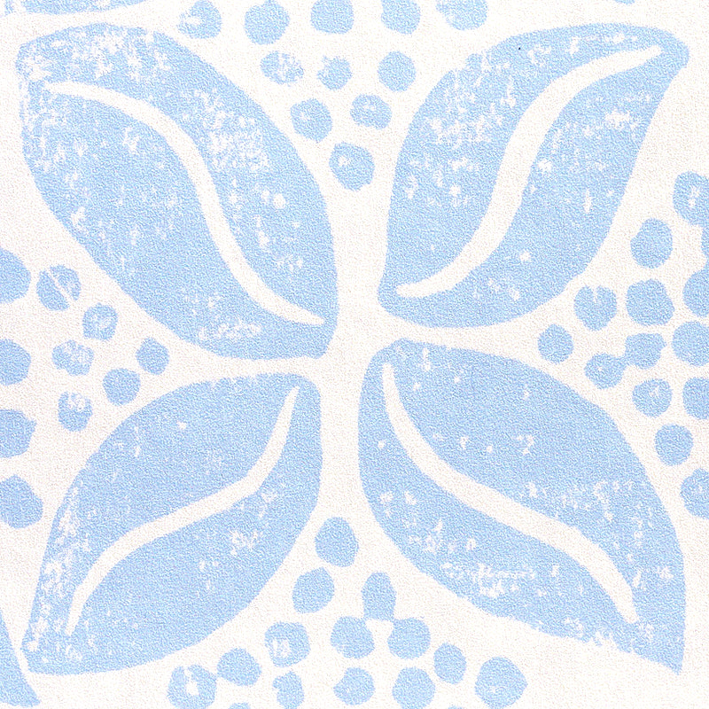 COFFEE BEAN Sky by Molly Mahon Playful Hand Block Print Wallpaper – Schumacher 5011141