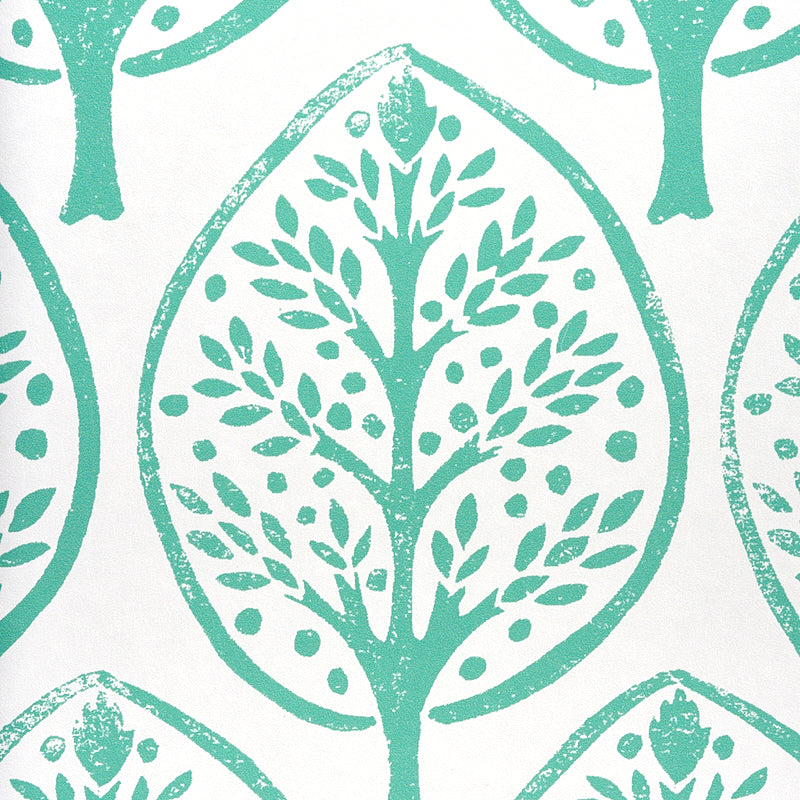 Tree Seaglass by Molly Mahon Digital Print Wallpaper – Schumacher 5011180