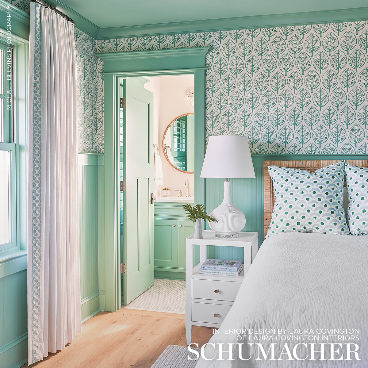 Tree Seaglass by Molly Mahon Digital Print Wallpaper – Schumacher 5011180