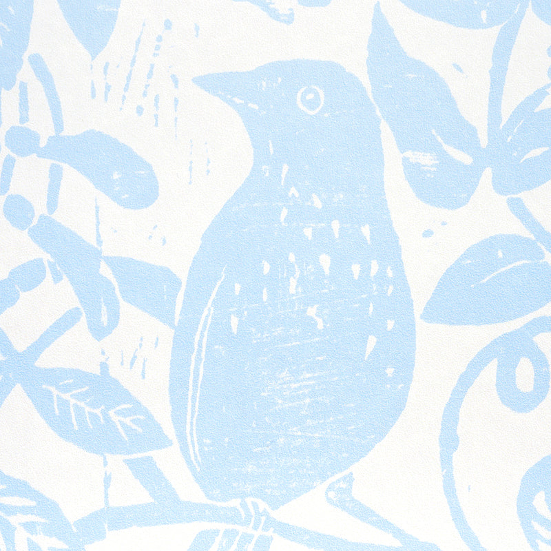 Bird & Bee Sky by Molly Mahon Botanical Wallpaper – Schumacher 5011190