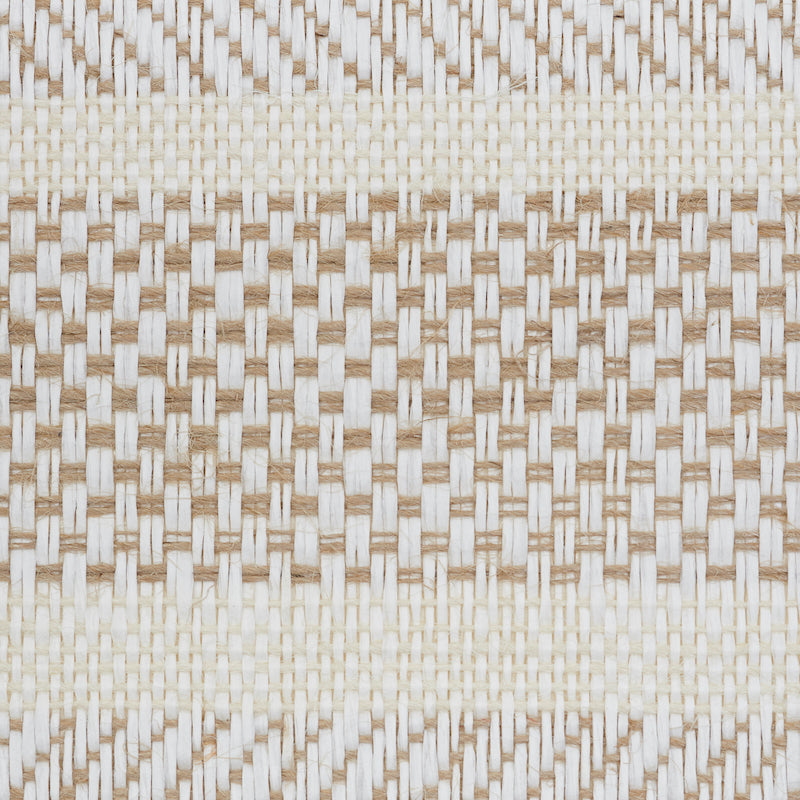 Oxnard Linen Paperweave Natural by Schumacher Woven Stripe Wallpaper – Schumacher 5011310