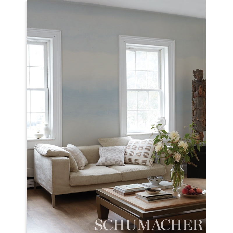 Orissa Sisal Panel Sand by Schumacher – Aquarelle Collection Wallcovering 34 in x 12 ft – 5011441