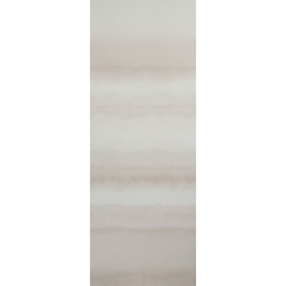 Orissa Panel in Alabaster by Schumacher, a watercolor effect wallcovering panel with soft neutral tones.