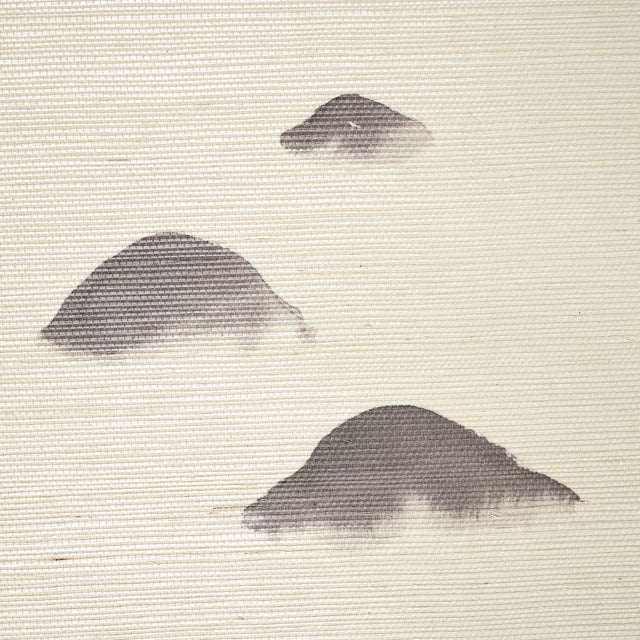 Kanji Sisal Panel Set Ink by Schumacher Bamboo Wall Mural – Perennial Favorites Collection 5011780