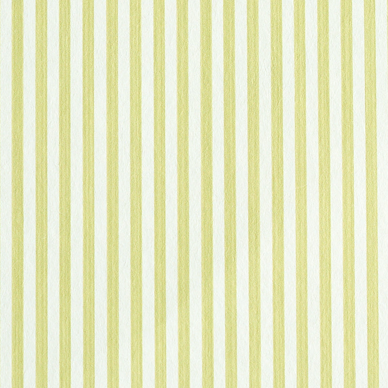 Edwin Stripe Narrow wallpaper in citron yellow, a classic narrow vertical stripe design by Schumacher.