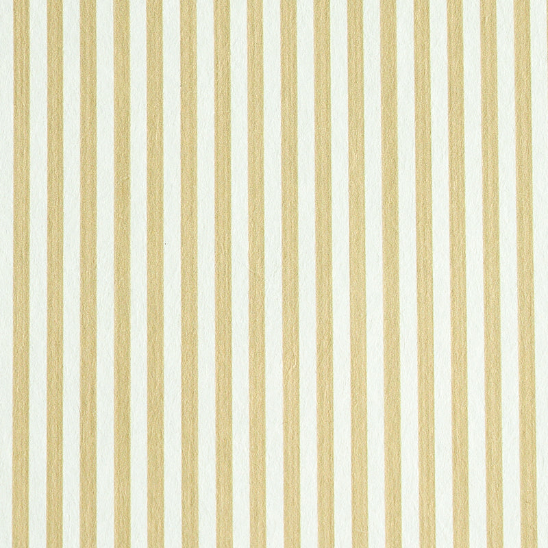 Edwin Stripe Narrow wallpaper in Sand by Schumacher, classic narrow vertical stripe wallcovering in a neutral colorway.