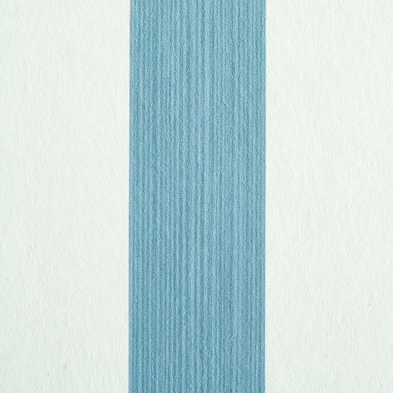 Edwin Stripe Medium Slate by Schumacher Classic Blue and White Striped Wallpaper – Schumacher 5011885