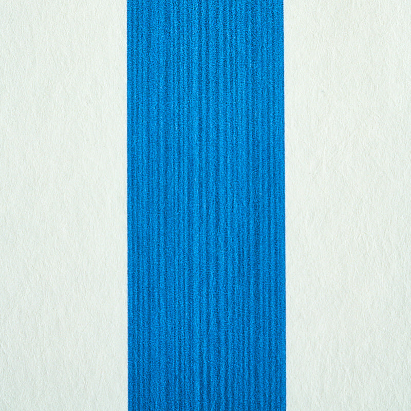 Edwin Stripe Medium Cobalt by Schumacher Classic Blue and White Stripe Wallpaper – Schumacher 5011886