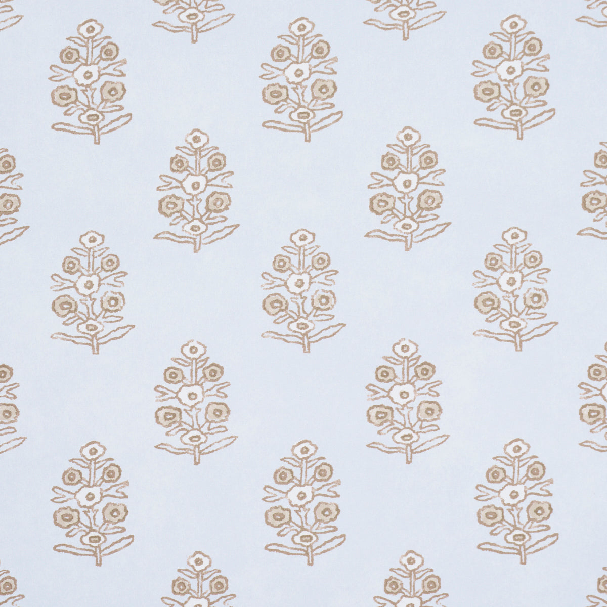 Aditi Sky by Schumacher Petite Stylized Floral Wallpaper – Jacaranda Collection 5011933