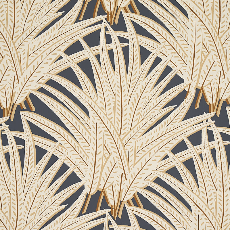 Zenada Carbon by Schumacher Chic Botanical Wallpaper – Copacabana Collection 5012240