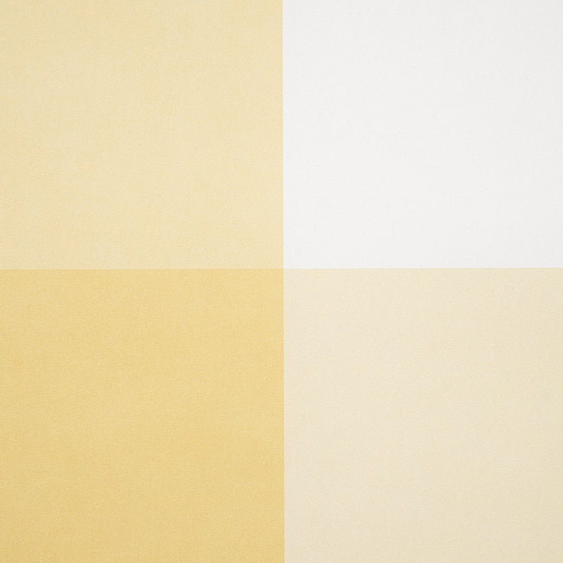 Willa Check Large Yellow Plaid Wallpaper by Schumacher – 5012353