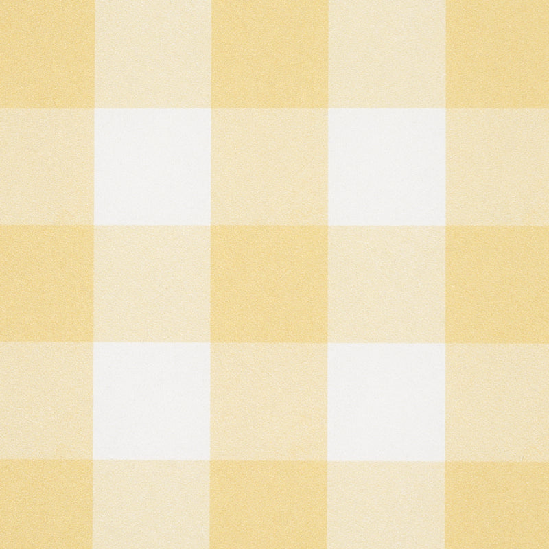 Willa Check Small Yellow Plaid Wallpaper by Schumacher – 5012363