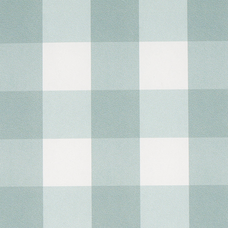 Willa Check Small Seaglass by Schumacher Modern Plaid Gingham Wallpaper – Schumacher 5012366