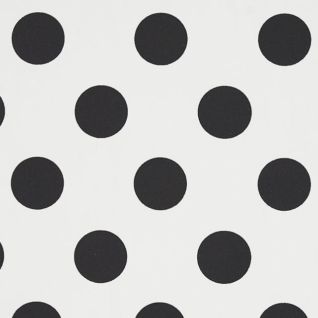Lady Black & White Polka Dot Wallpaper by Cristina Buckley – Schumacher 5012610