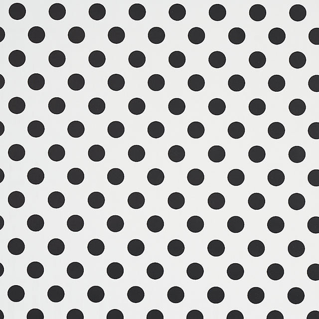Lady Black & White Polka Dot Wallpaper by Cristina Buckley for Schumacher - SKU 5012610