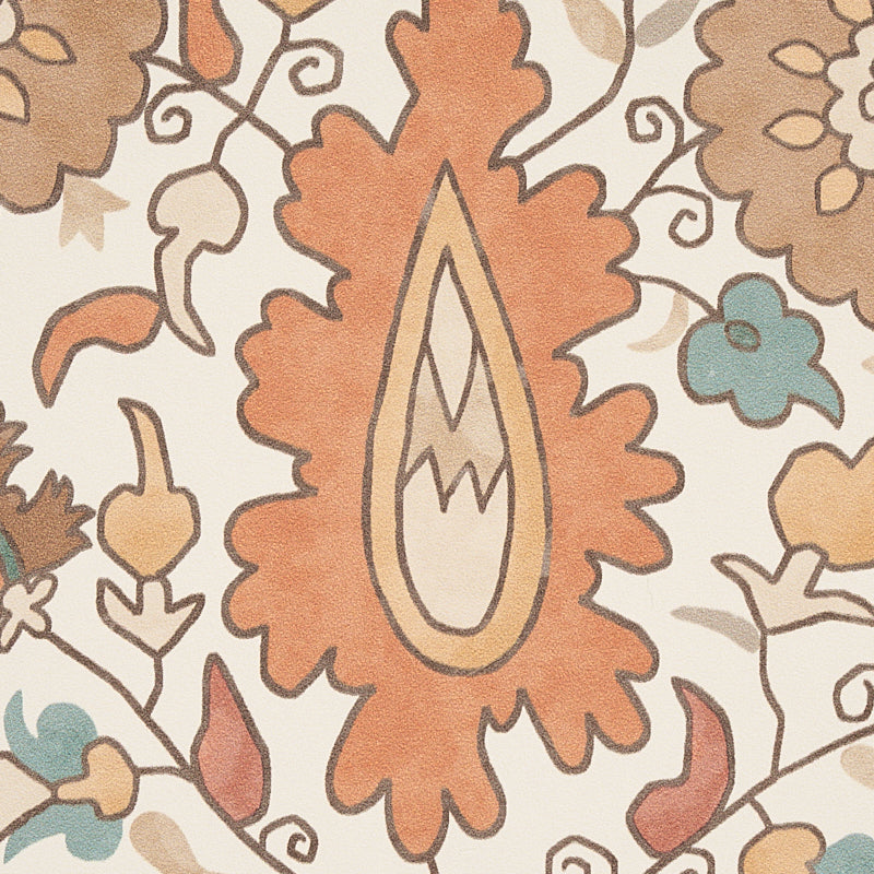 Anatolia Autumn by Schumacher Cabana Collection Suzani-Inspired Wallpaper – Schumacher 5012872