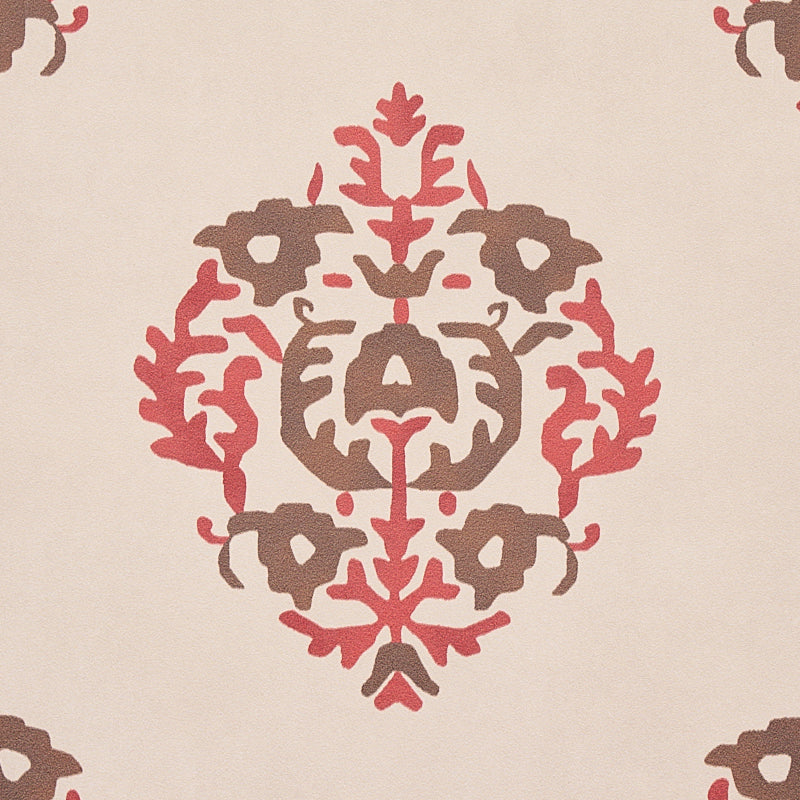 Constantine Jasper by Schumacher Cabana Collection Damask Stripe Wallpaper – Schumacher 5012881