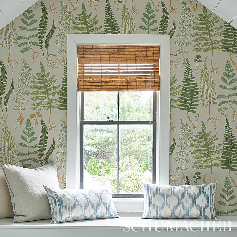 Halcott Sisal Forest Botanical Grasscloth Wallpaper – Schumacher 5013060