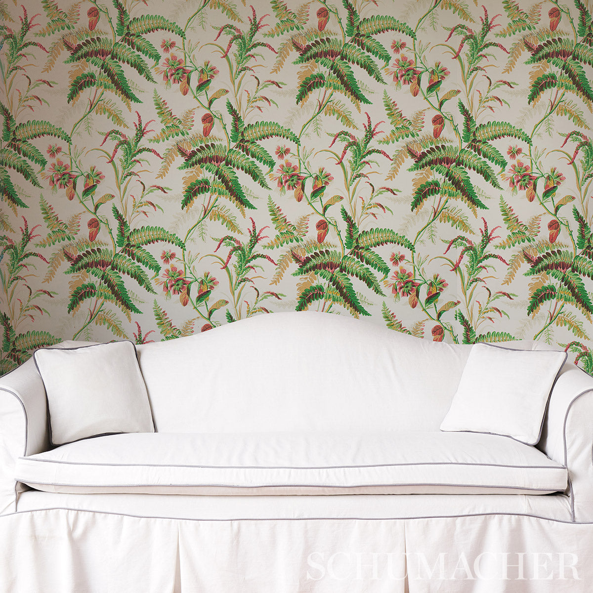 Myers Fern Document Botanical Wallpaper – Schumacher 5013232