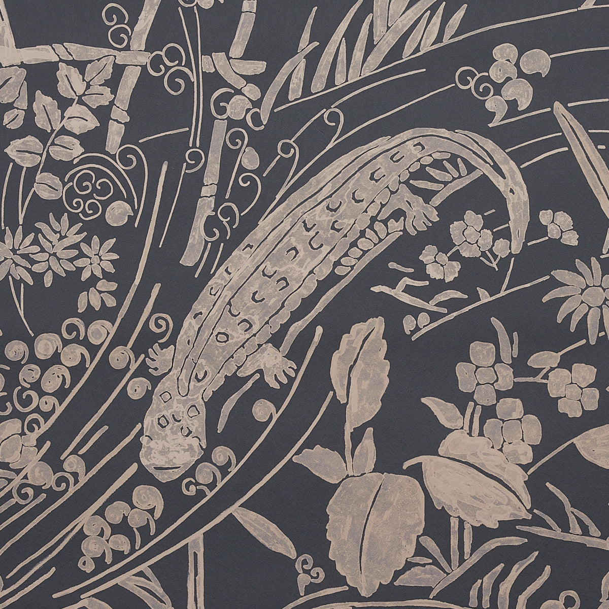 Sea Garden Charcoal by Schumacher Underwater Scenic Wallpaper – Schumacher 5013281