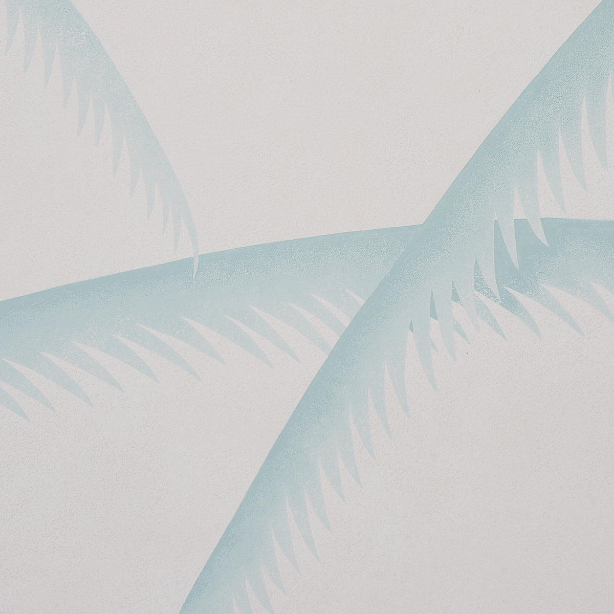Deco Palms Seaglass by Schumacher Art Deco Palm Frond Wallpaper – Schumacher 5013300