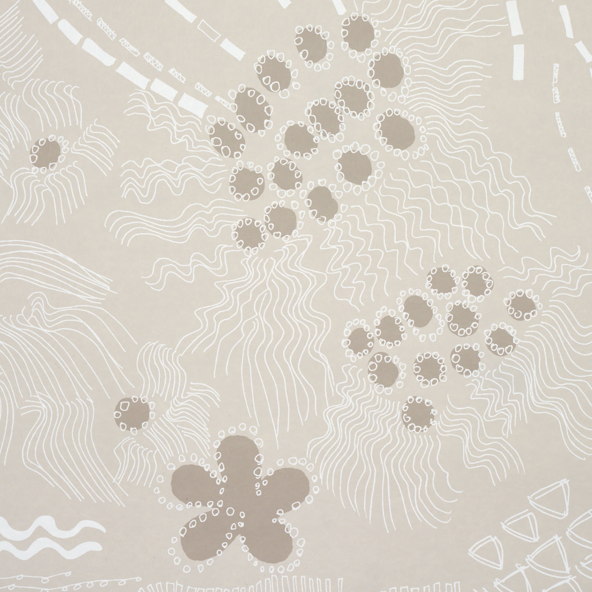Haven Light Neutral by Clements Ribeiro Abstract Wallpaper – Schumacher 5013560