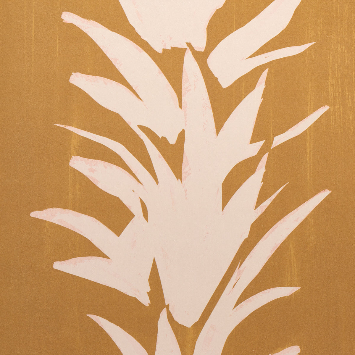 White Lotus Deep Yellow by Schumacher Painterly Botanical Wallpaper – Schumacher 5013662