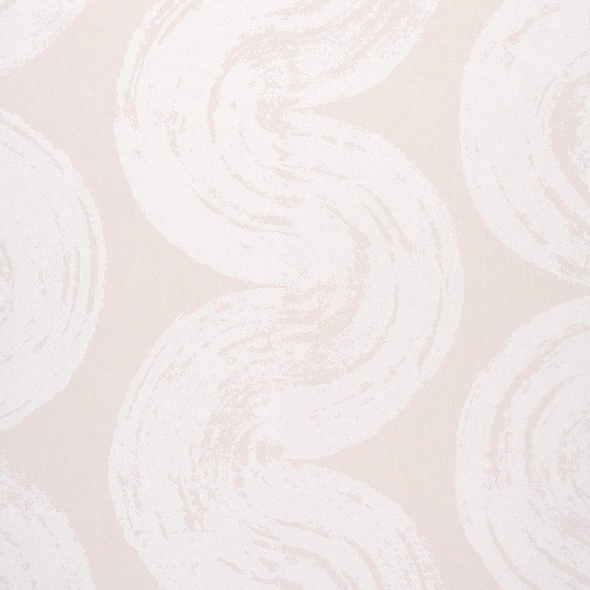 1975 Light Beige Curvilinear Stripe Wallpaper by Backdrop – Schumacher 5013672