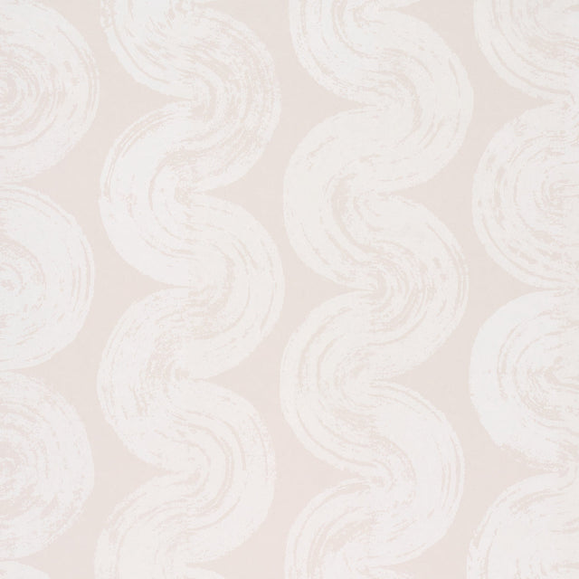 1975 Light Beige Curvilinear Stripe Wallpaper by Backdrop – Schumacher 5013672SAM