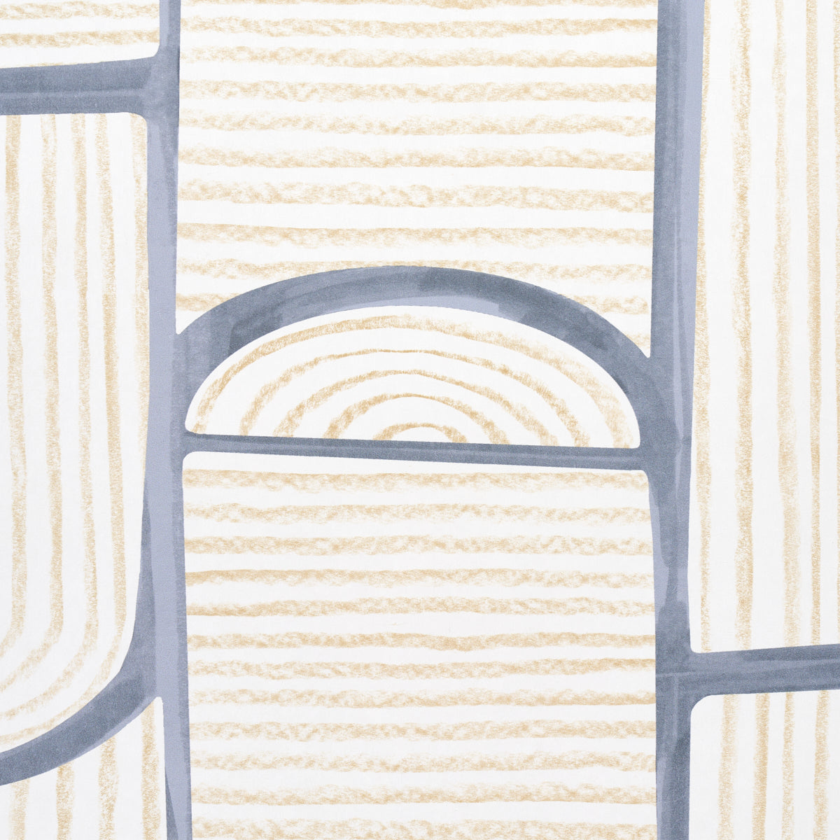 Bloomsbury Slate Geometric Wallpaper by Backdrop – Schumacher 5013682