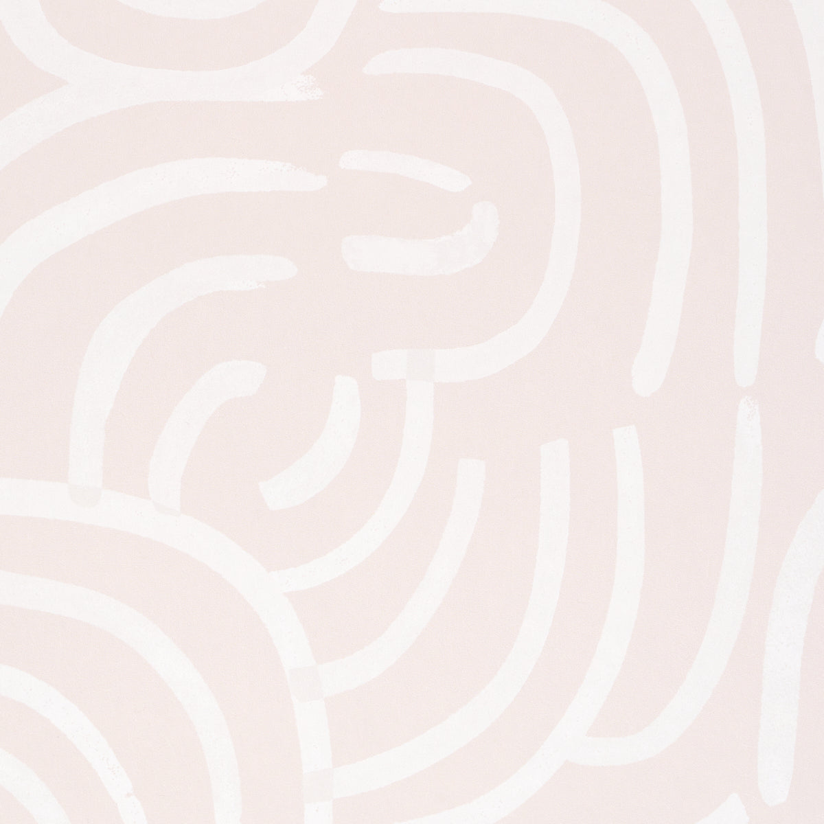 New Beat Light Beige by Backdrop Painterly Concentric Arches Wallpaper – Schumacher 5013693