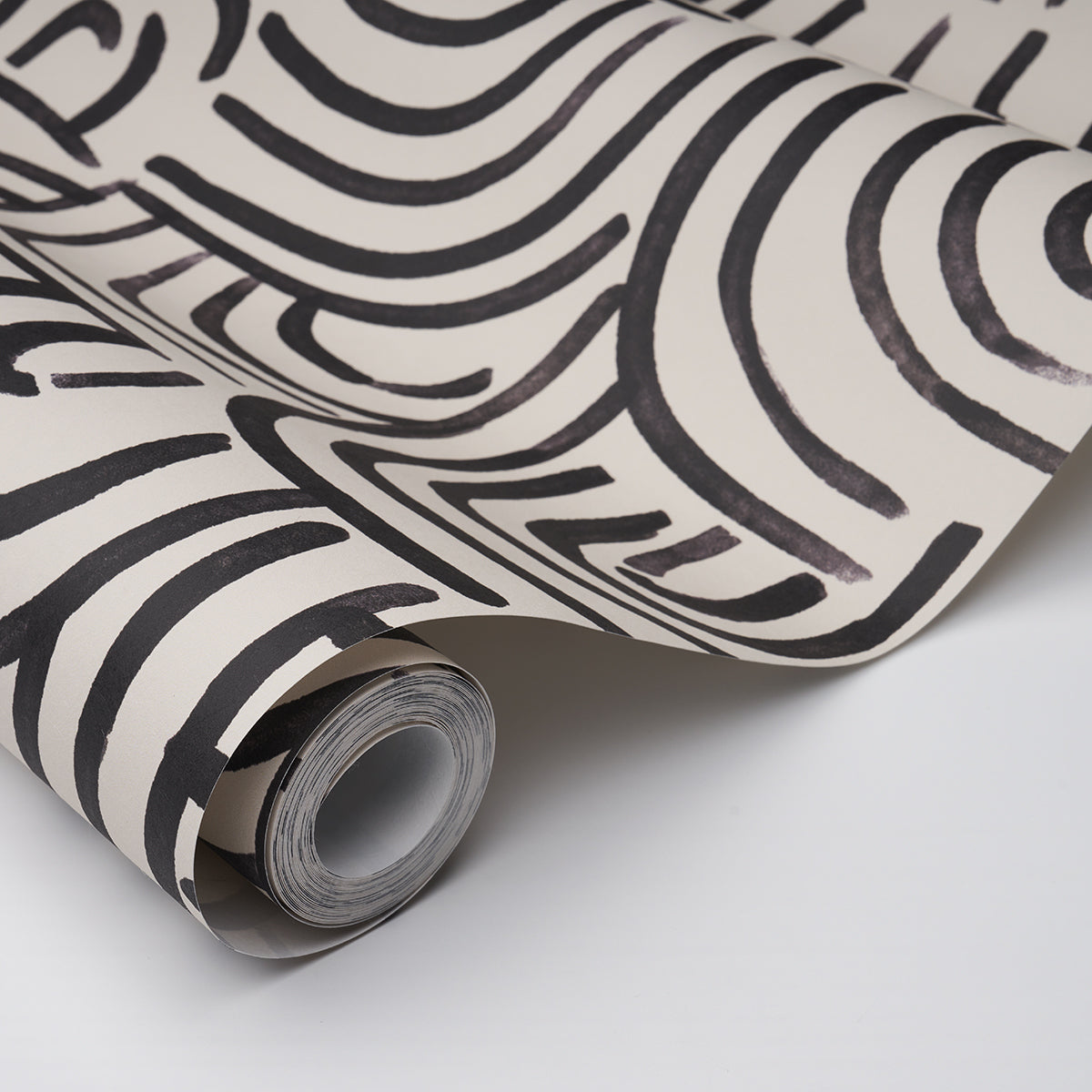 New Beat Carbon by Backdrop Modern Abstract Wallpaper – Schumacher 5013695