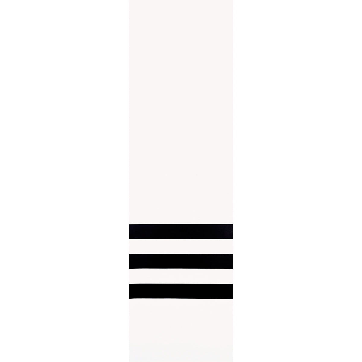 Virginia Panel B black and white modern geometric stripe wallpaper panel by Victor Glemaud for Schumacher