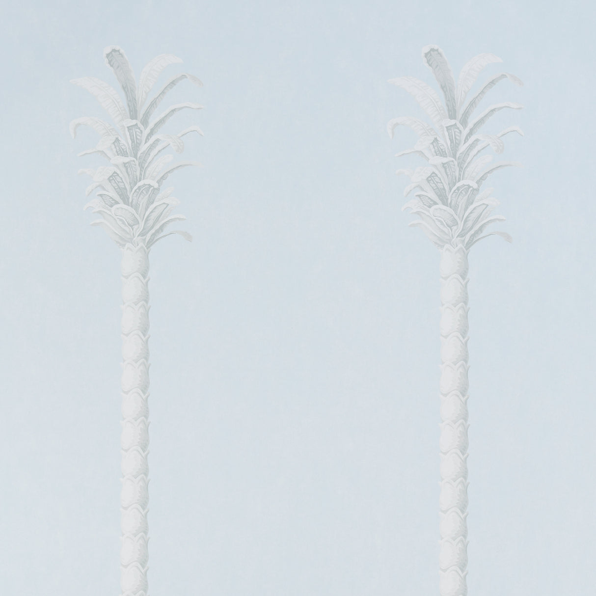 Villa Palm Panel Blue by Miles Redd Schumacher Wallpaper Panel – Schumacher 5013880