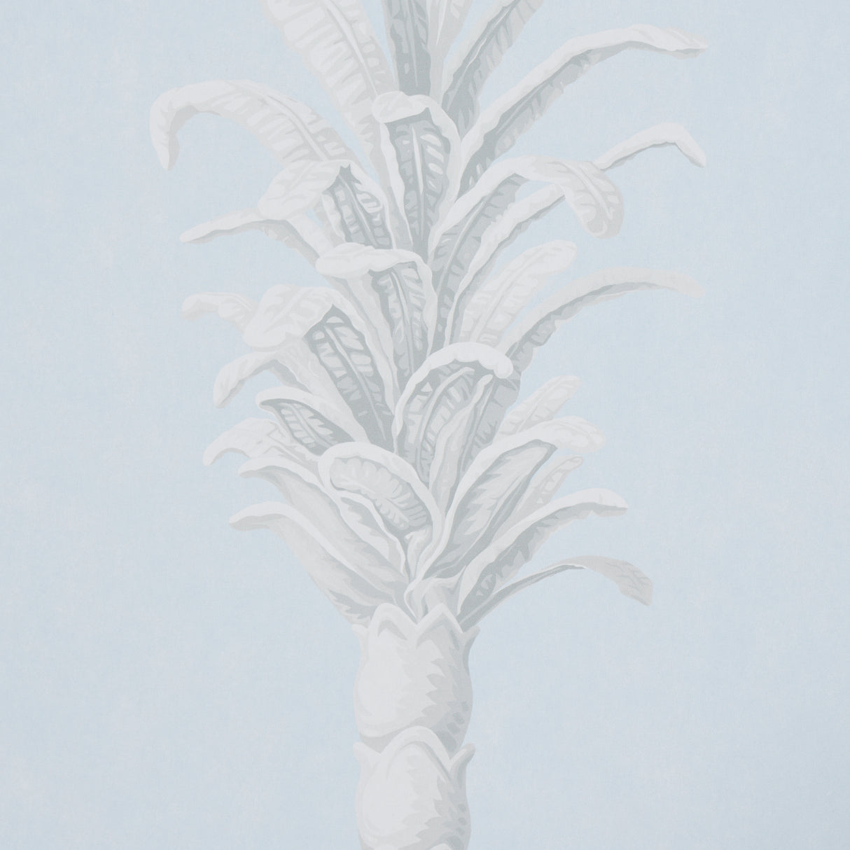 Villa Palm Panel Blue by Miles Redd Schumacher Wallpaper Panel – Schumacher 5013880