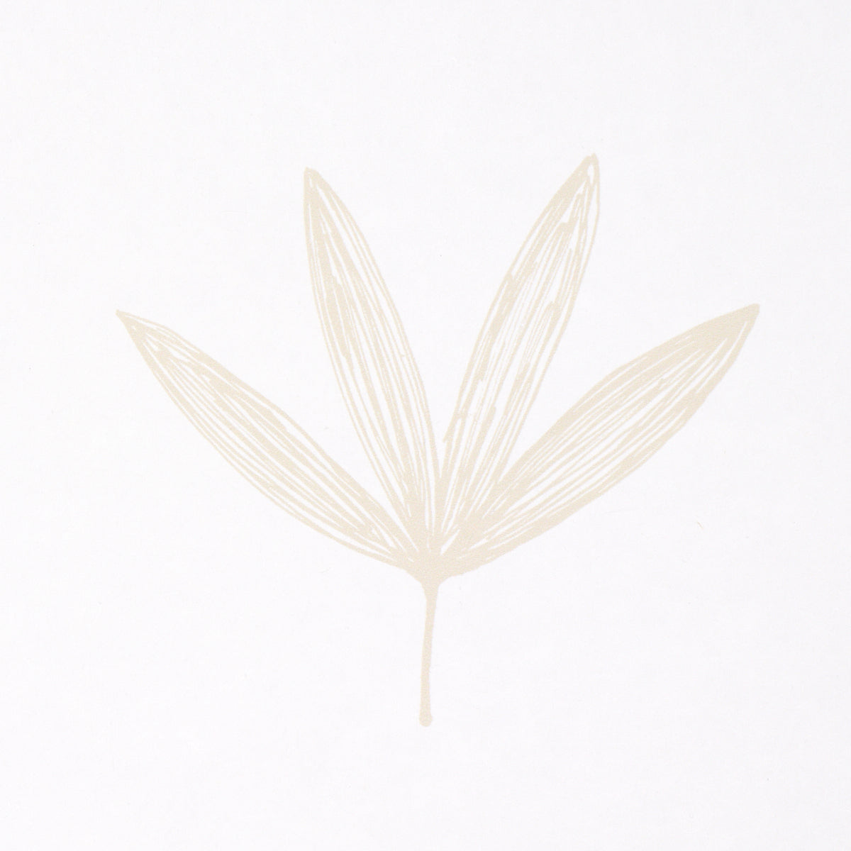 Rue Sand by Schumacher Modern Leaf Line Drawing Wallpaper – Schumacher 5013922