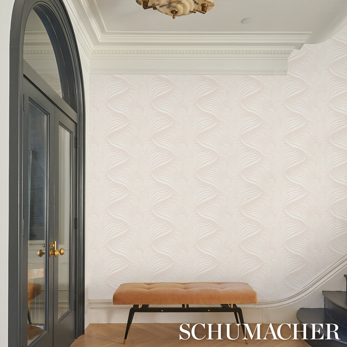 Sauvage Natural by Schumacher Abstract Animal Wallpaper – Moon River Collection 5014150