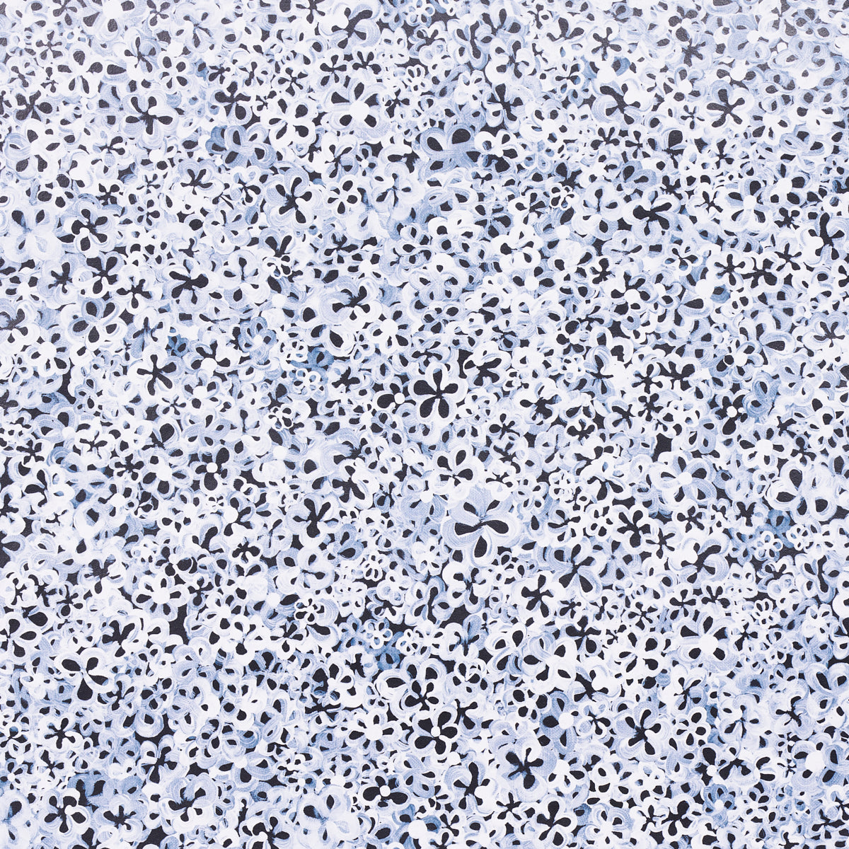 Superbloom Deep Blue by Backdrop Small-Scale Floral Wallpaper – Schumacher 5014201