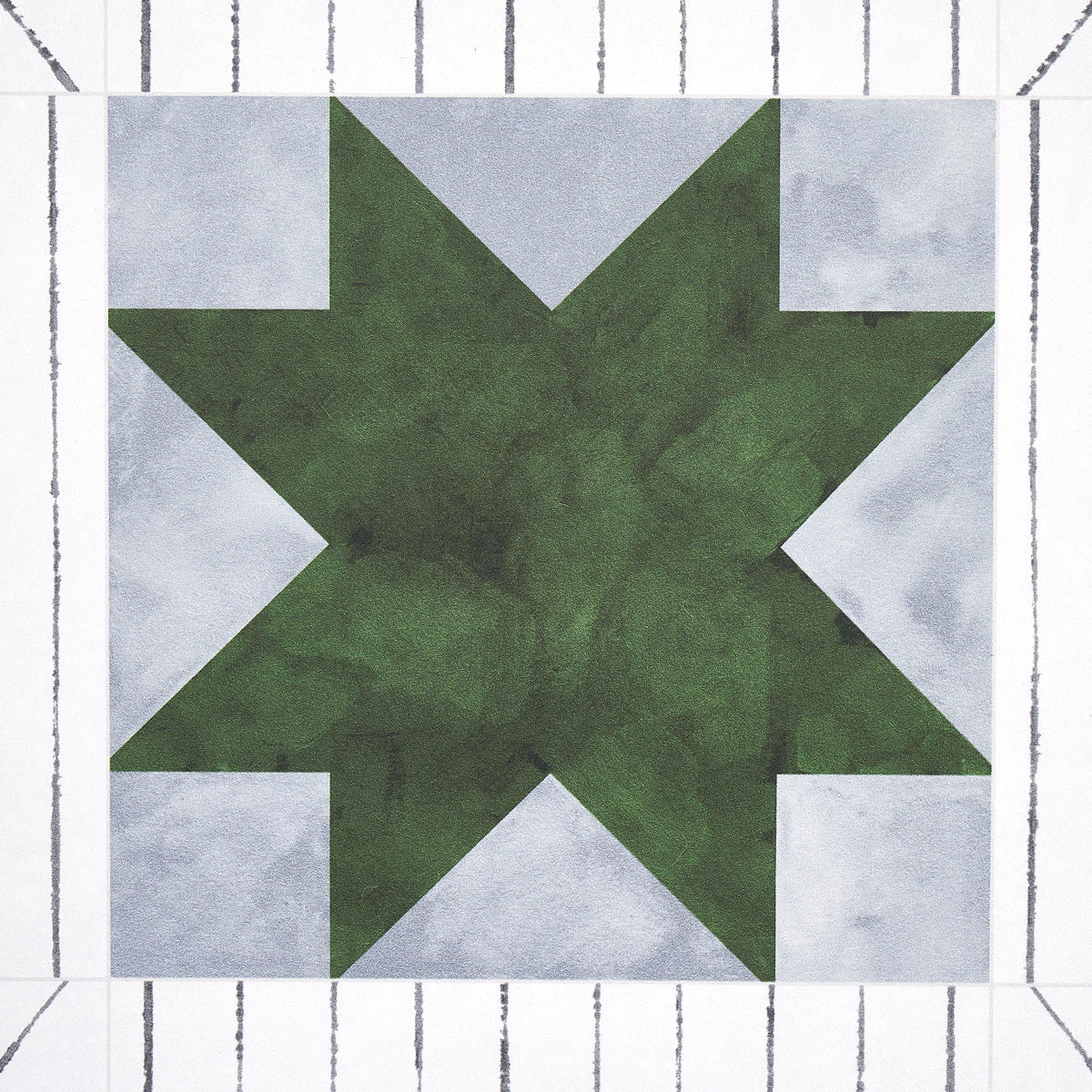 Alexander Dutch Green & Slate Geometric Wallpaper – Schumacher 5014552