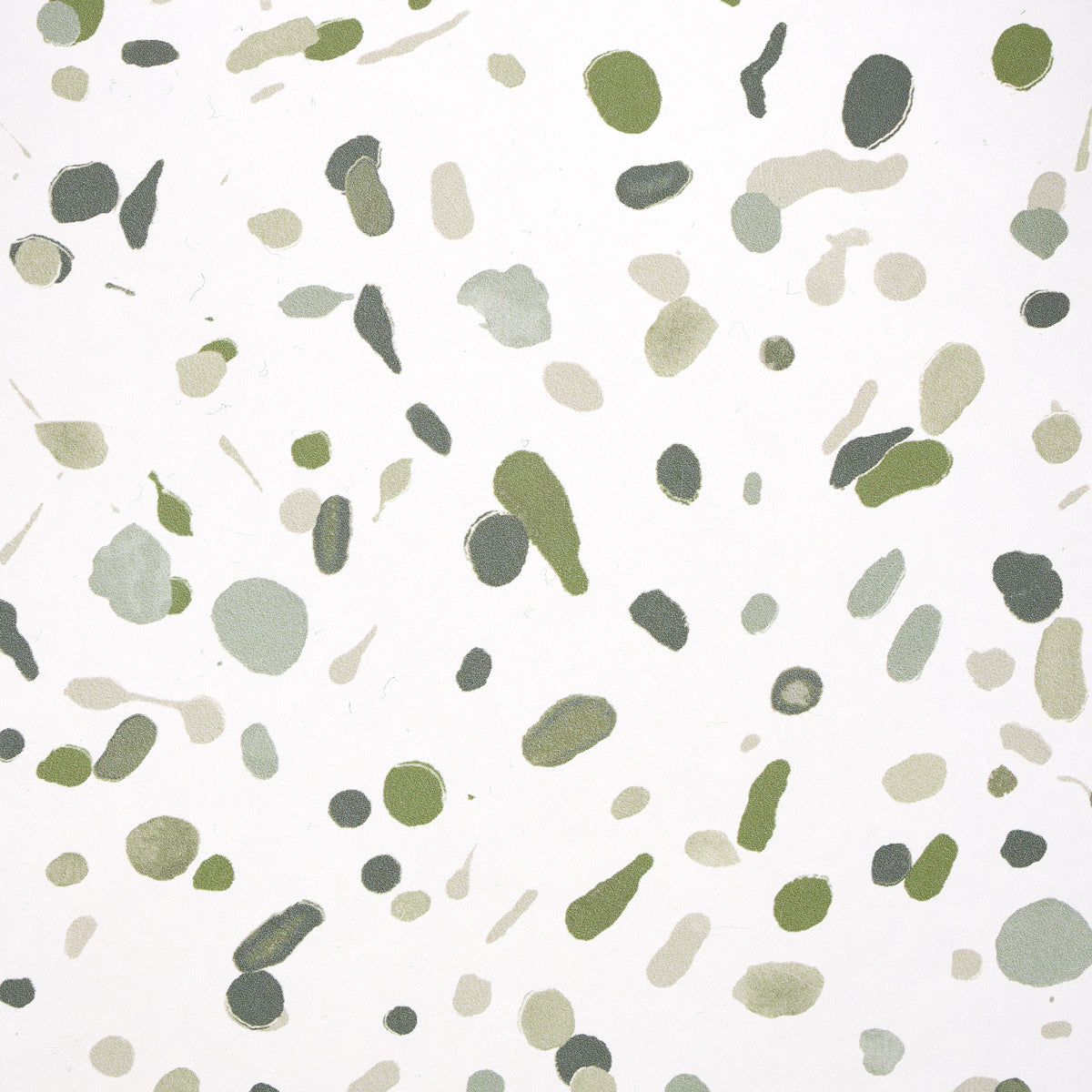 LOS COSMOS Moss by Backdrop Abstract Green Paint Splatter Wallpaper – Schumacher 5014561