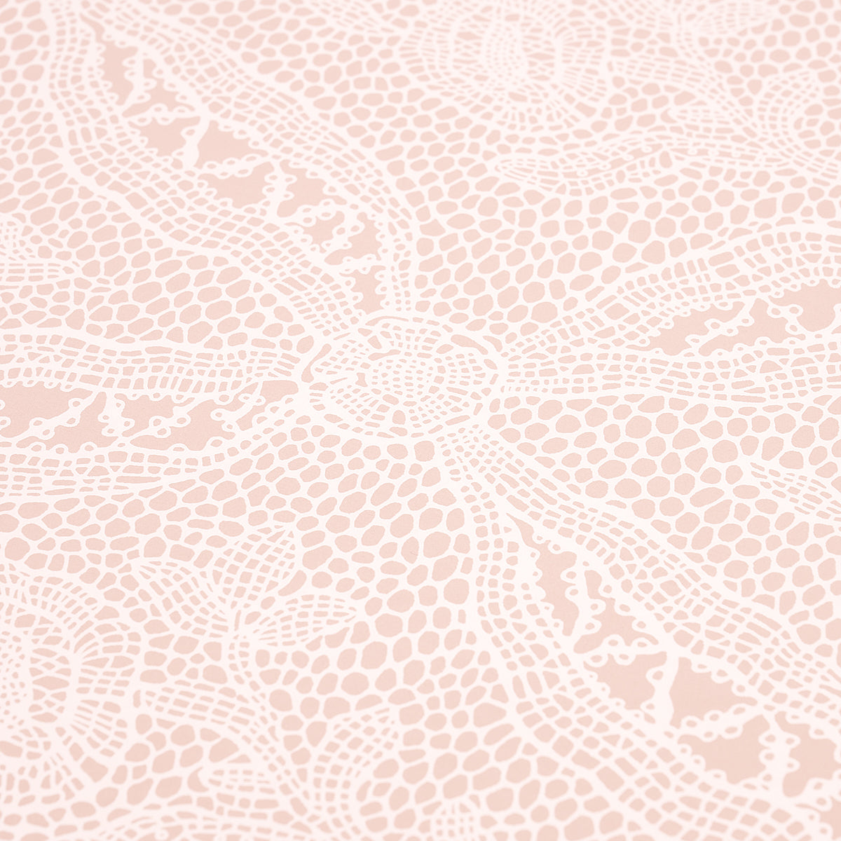 Cosette Lace Blush by Schumacher Intricate Floral Lattice Wallpaper – Schumacher 5014720