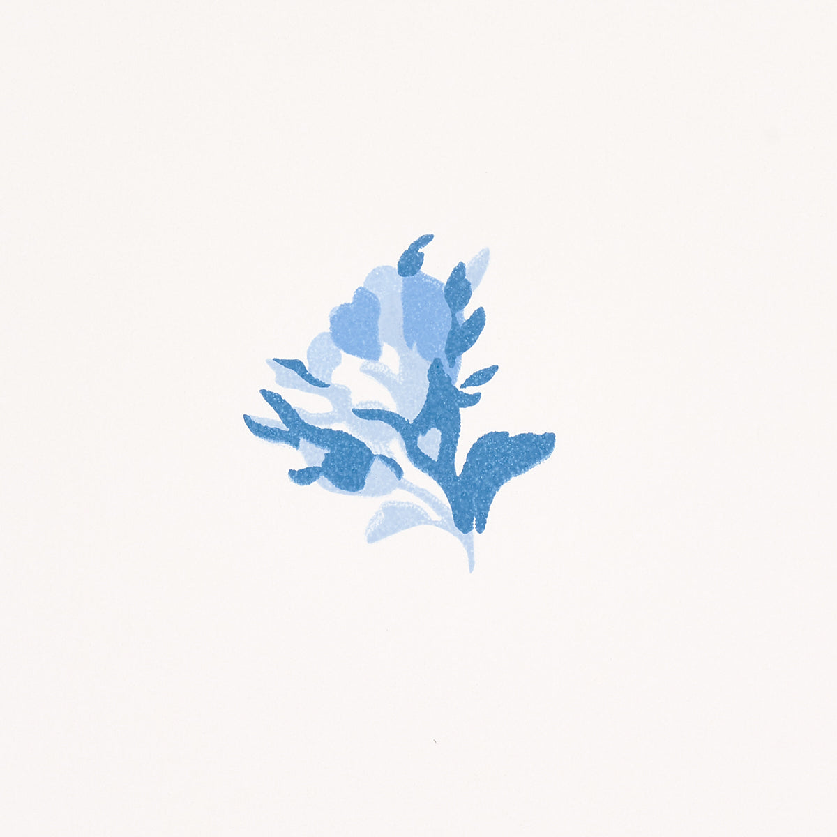 Margie Floral Porcelain by Schumacher Delicate Blue Rosebud Wallpaper – Schumacher 5014740