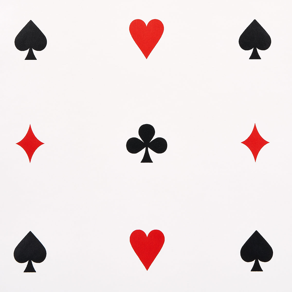 Le Joueur Rouge et Noir by Schumacher Playful Card Motif Wallpaper – Schumacher 5014800