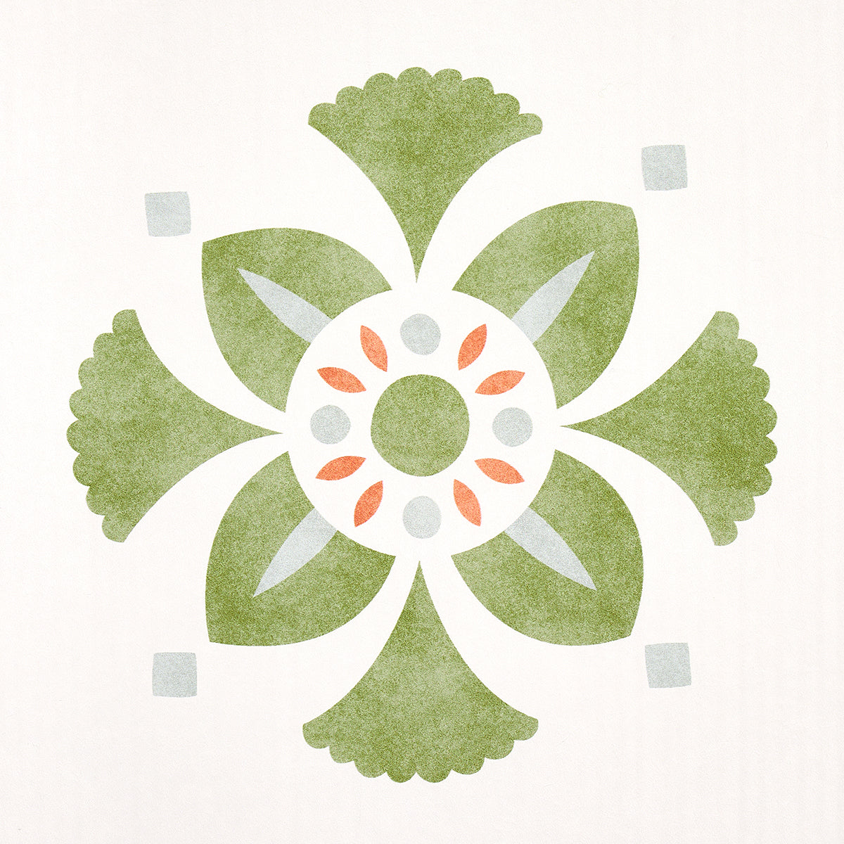 Willard House Stencil Green Botanical Stripe Wallpaper – Schumacher 5014841