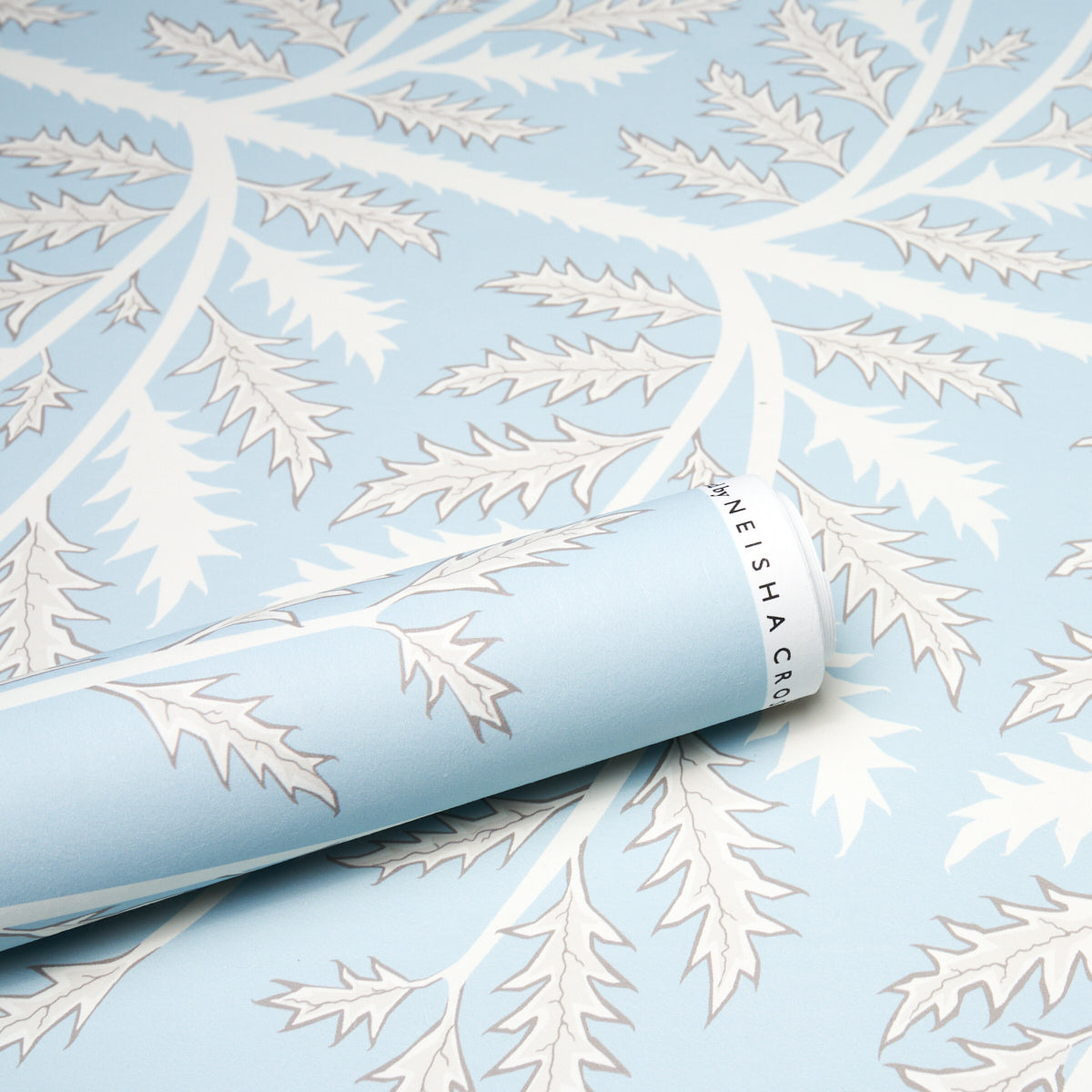 Thistle Mineral by Neisha Crosland Botanical Wallpaper – Schumacher 5014950