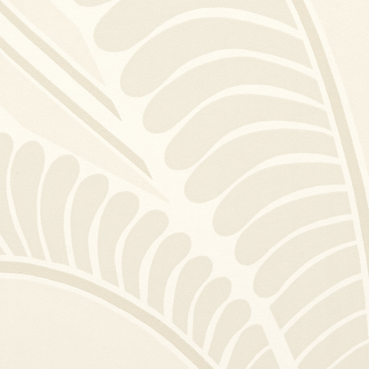 Banana Leaf Ivory by Neisha Crosland Modern Botanical Wallpaper – Schumacher 5014981