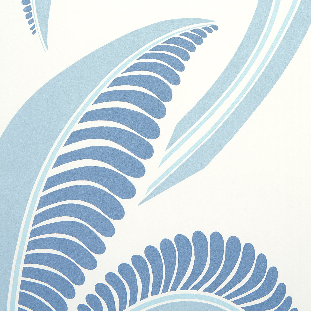 Banana Leaf China Blue by Neisha Crosland Botanical Wallpaper – Schumacher 5014982